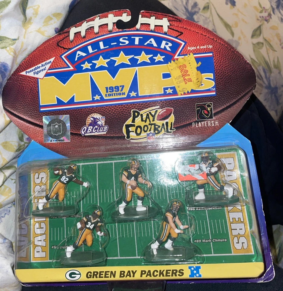 Green Bay Packers All Star MVPs 1997 Galoob Figures Favre White 062325DMT2