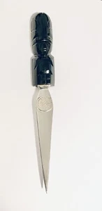 Vintage Azteken Onyx Brieföffner mit Sonnenkalender/Stein (Piedra del Sol) - Bild 1 von 12
