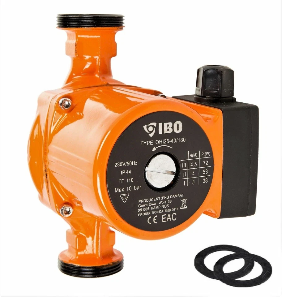 IBO 25-40/180 Warmwasserpumpe für Trinkwasser Trinkwasserpumpe Nassläufer