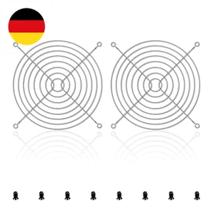 Lüfterabdeckung 120mm Lüftergitter, 2Stü Fan Grill Fingerschutz Fingergrill Schu - Bild 1 von 7