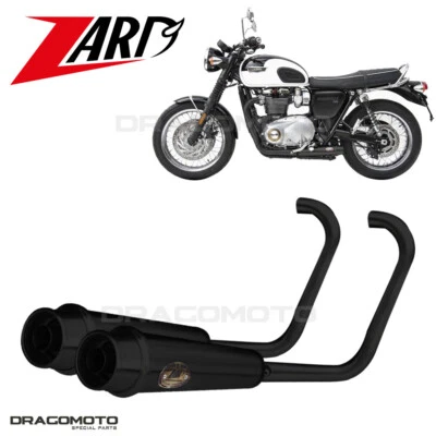 Bonneville T120 Triumph 2016 2017 Zard escape completo negro RC ZTP065S00SSR-B Foto 1 de 4