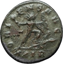 AURELIAN 274AD Rome Authentic Ancient Original Roman Coin w SOL SUN GOD i66342