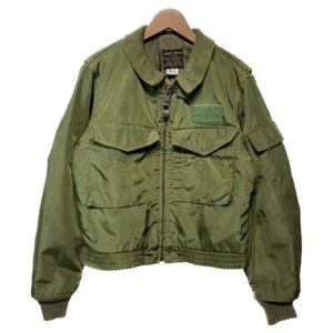 AVIREX Flight Jacket 90s Gonz Jacket Short Length G-8 Made in USA Green 38 - Picture 1 of 9