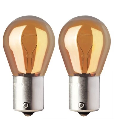 Philips SilverVision PY21W 21W Dos Bombillas Luz de Señal de Giro Trasera Actualización Stock OE Foto 1 de 4