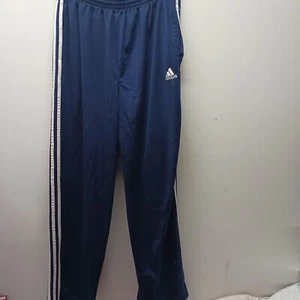 Adidas Track Pants Blue With White Stripes RN 88387 - CA 00411 Mens Size Large - Picture 1 of 4