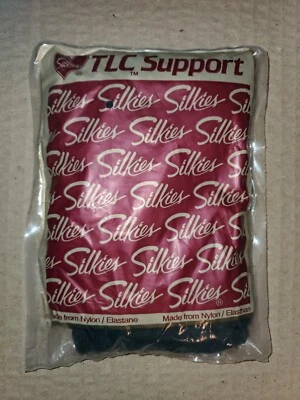 SILKIES TLC SUPPORT PANTYHOSE 247 X-TALL NAVY BLUE NEW - Image 1 of 4