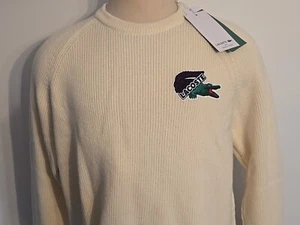LACOSTE MADE IN FRANCE MEN'S CREWNECK SWEATER SIZE 6 - XL - Picture 1 of 22