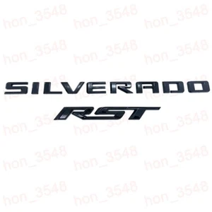 Se adapta a Silverado 2019-2024 emblema trasero negro brillante rojo RST placa de letra - Imagen 1 de 1