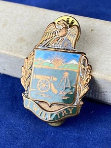 Vintage "I WILL TRY" Militär Abzeichen Pin, N.S. Meyer - New York - Bild 1 von 7