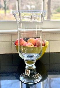 NEW Southern Living Large Virginia Hurricane Vase 14" Clear Footed Retired - Picture 1 of 8