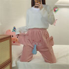 Womens Warm Elephant Trunk 3D Flannel Pajama Pants Cozy Home Sleepwear Trousers