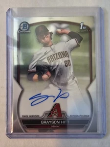 2023 Bowman Chrome Draft Grayson Hitt 1st Auto #CDA-GH - Picture 1 of 2