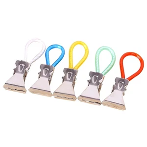 Towel Hanging Hand Pegs Household Organizer Tea Clips Hangers Clip Hooks 5 Pack - Picture 1 of 8