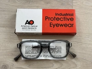 Vintage AO American Optical Clear Poly Carb Flex-Fit Safety Glasses w/Box 48 Z87 - Picture 1 of 9