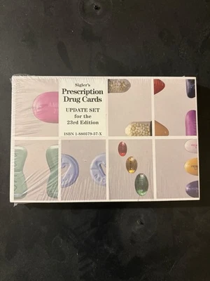 Prescription Drug Cards 24th Edition Sigler Pocket Index Cards - Image 1 of 2