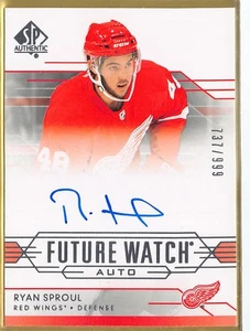 2014-15 SP Authentic #293 Ryan Sproul AU RC /999 - Picture 1 of 2
