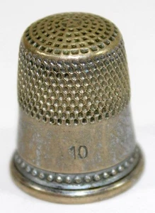 Antique Waite Thresher Thimble Size 10 - Picture 1 of 3