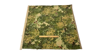 SCALAMANDRE MARLY FOREST GREENS MULTIUSE EXCLUSIVE FABRIC REMNANT 34" L X 32"W - Picture 1 of 1