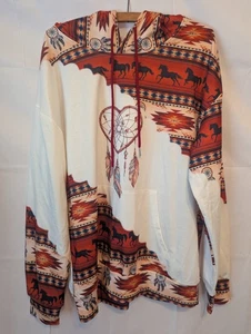 Heart And Feather Ladies Dropsrtring Kangaroo Pocket Hoodie Multicoloured... - Picture 1 of 6