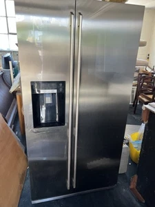 AEG Stainless Steel Fridge Freezer American Style - Picture 1 of 6