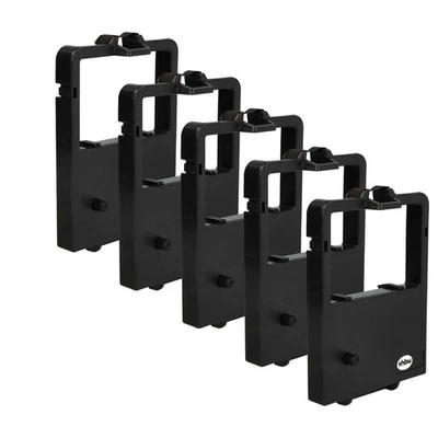 VHBW 5x Farbband für NEC Matrix P2X P2Q P2200XE P2200 P22Q P220Q P20Q P20 P30 Schwarz