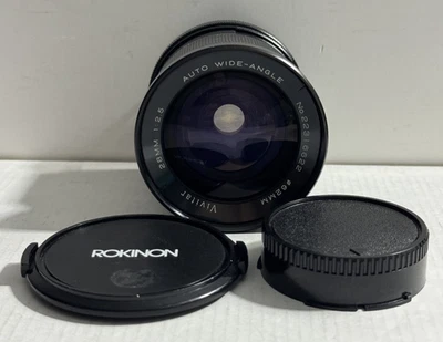 Vivitar 28mm f2.5 Auto Vintage Wide-Angle Prime Manual Focus Lens for Canon FD - Image 1 of 4