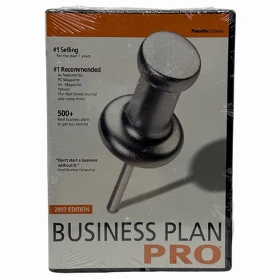Business Plan Pro 2007 Palo Alto Software CD ROM PA-288 Brand New Sealed - Image 1 of 4