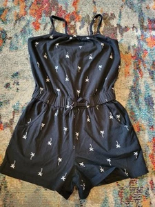 Cat & Jack Palm Tree Print Romper, L, (10/12) - Picture 1 of 12