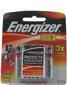 Energizer 8-Pack AAA Alkaline Batteries E92SMP8T - Picture 1 of 1