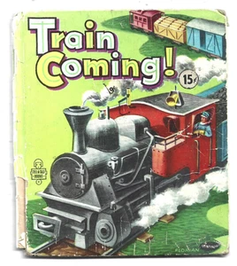 Train Coming" by Betty Ren Wright Tell-a-Tale 1954 Fair Condition - Picture 1 of 2