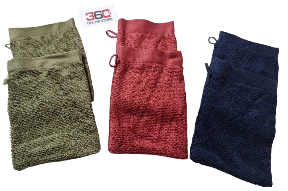 MÖVE Waschhandschuh Waschlappen 2 Stück verschiedne Farben UVP: 13,90 € - Bild 1 von 1