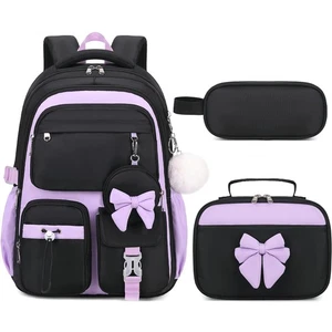 Joyliss 4PCS Girls Backpack for School, Kids Backpack for Girls with Lunch Bo... - Picture 1 of 7