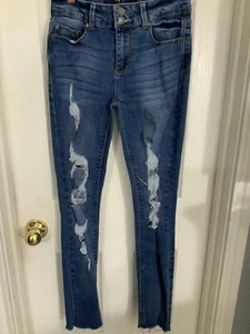 Indigo Rein JEANS, Skin stretch, Distressed Junior size 3 - Picture 1 of 10