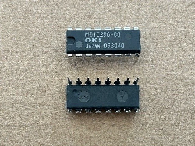 10 Stück Integrierte Schaltung - M51C256-80 - OKI  - DIP16 - Image 1 of 1