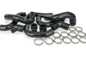 Ford FG XR6 Turbo Stage 1&2 Alloy Intercooler Piping Kit - BLACK Mk1 Mk2 FGX Xr6 - Picture 1 of 6