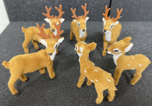 Target Wondershop Mini Reindeer/Deer Set Holiday Christmas Village  Set Of 6