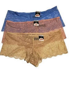 INC International Concept Plus Size 2X /Set of 3 Lace Boyshort Underwear - Picture 1 of 1