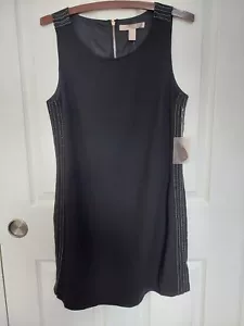 Neu mit Etikett Forever 21 Small modernes ärmelloses Etuikleid schwarz Perlenakzente - Bild 1 von 8
