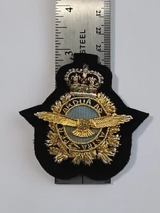 Beautiful RCAF Royal Canadian Air Force Per Ardua Ad Astra Bullion Badge Patch - Picture 1 of 3