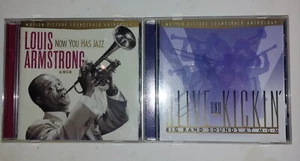 LOUIS ARMSTRONG: NOW YOU HAS JAZZ & ALIVE & KICKIN MGM SOUNDTRACKS 1997 CDs - Picture 1 of 9