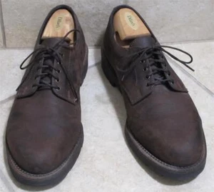HS Trask Sidekick Brown Nubuck Leather Lace Up Oxford Shoes~Mens 11M~Made in USA - Photo 1 sur 13