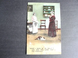 Lo que digo es ser bueno...- Editores de Bamforth & Co., postal con matasellos de 1911. - Imagen 1 de 4