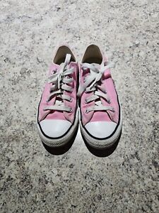 CONVERSE size 13c Youth pink All Star Chuck Taylor Canvas Shoes Low Top