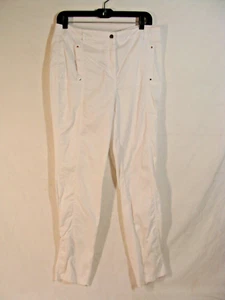 Pantalones de vestir de algodón blanco para dama Chicos talla 1 - Imagen 1 de 6