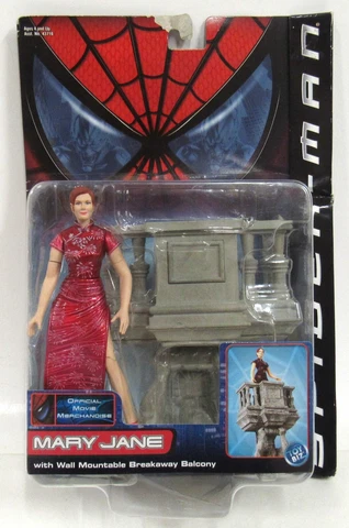 New Sealed ToyBiz Spider-Man Movie Merchandise Mary Jane Breakaway Balcony 2002 Cover