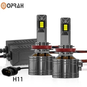 2x OPRAH H11 LED 6000K White Headlight Bulbs High Low Beam Headlights Bulb - Foto 1 di 14