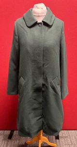 Cos Oversize A-Line Coat Forest Green UK 14 TD037 FF 12 - Picture 1 of 5