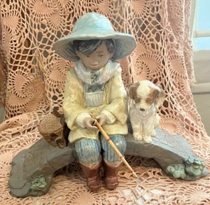 Lladro 2237 ¡El viejo agujero de pesca Gres! ¡En perfecto estado! ¡Sin caja! L@@K! - Imagen 1 de 9