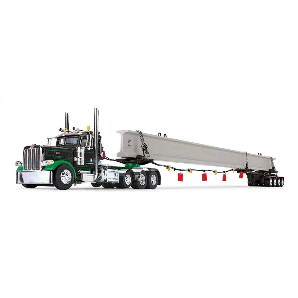 DCP black/green Peterbilt 389 daycab 4 w/beam trailer 60-1673 NEW - Image 1 of 1