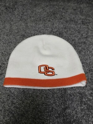 Oregon State Beavers Beanie Hat Cap Rare Cream Orange Skull Cap Go Beavs - Image 1 of 4